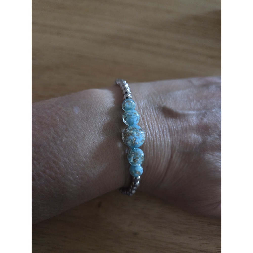 NWT Nogu "firefly glass" bracelet